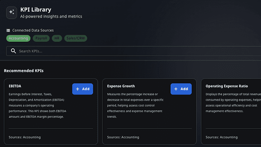 Insights library interface for experienced operators